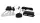 AMIO Einparkhilfe Buzzer 4 Sensoren silber