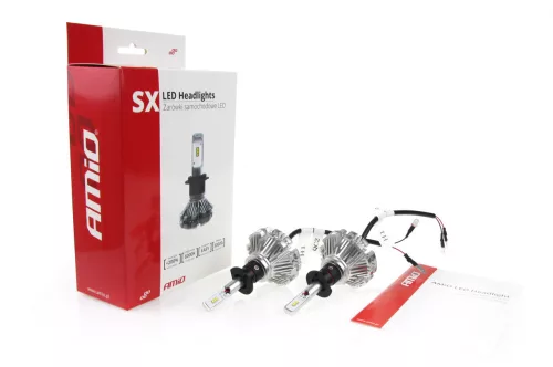 AMIO LED autó fényszóró izzó H1 6000K SX sorozat PRÉMIUM