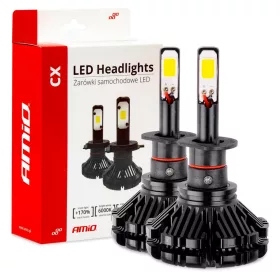  AMIO LED autó fényszóró izzó H1 6000K CX sorozat PRÉMIUM