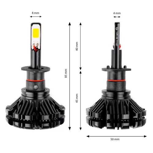 AMIO LED autó fényszóró izzó H1 6000K CX sorozat PRÉMIUM