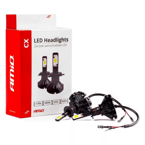 AMIO LED autó fényszóró izzó H1 6000K CX sorozat PRÉMIUM