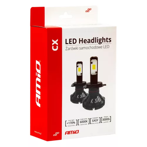 AMIO LED autó fényszóró izzó H1 6000K CX sorozat PRÉMIUM