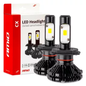   AMIO LED autó fényszóró izzó H4 6000K CX sorozat PRÉMIUM