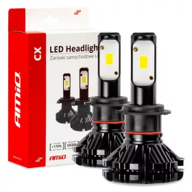   AMIO LED autó fényszóró izzó H7 6000K CX sorozat PRÉMIUM