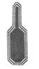 AMIO Perlenstuhlmatte, lang, dunkel