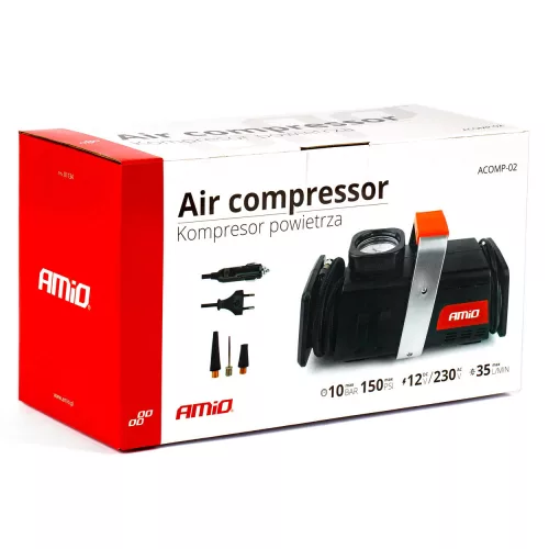 AMIO Autokompressor 12V/230 V ACOMP-02