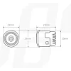AMIO Tagfahrlicht DRL 502HP mit Mini-Automatiklichtschalter