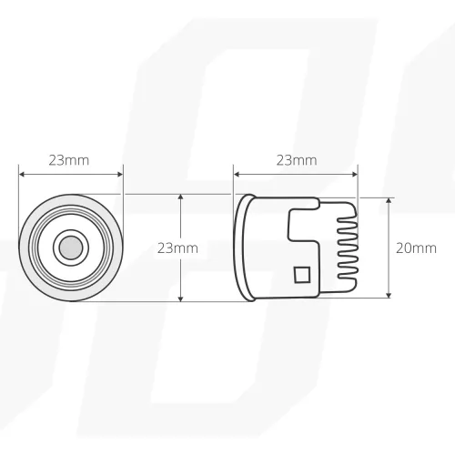 AMIO Tagfahrlicht DRL 502HP mit Mini-Automatiklichtschalter