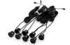 AMIO Einparkhilfe LED 8 Sensor Schwarz