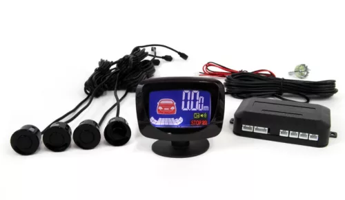 AMIO Einparkhilfe LED-GRAF 4 Sensor Schwarz