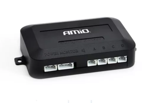 AMIO Einparkhilfe LED 4 Sensor Silber