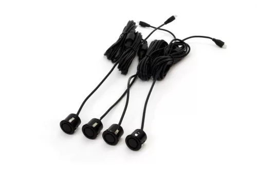 AMIO Einparkhilfe 4 LED schwarz Gold 18mm