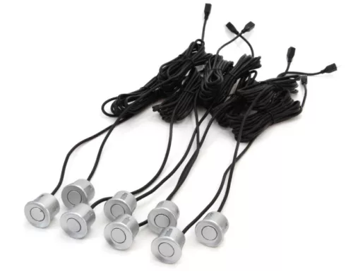 AMIO Einparkhilfe Buzzer 8 Sensoren silber