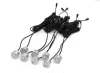 AMIO Einparkhilfe LED-Graf 8 Sensor Silber