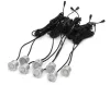 AMIO Einparkhilfe 8 LED Silber
