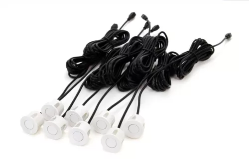 AMIO Einparkhilfe LED-Graf 8 Sensor Weiß