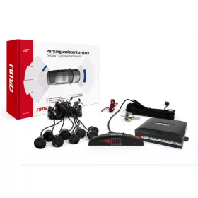 AMIO Einparkhilfe LED 8 Sensor Black "Gold" 18 mm