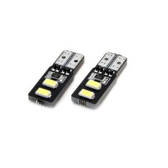 LED izzó pár CANBUS 4SMD 5730 T10 (W5W) Fehér