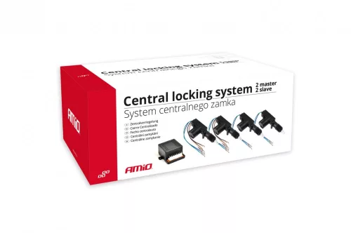 AMIO Zentralverriegelungssystem 2M2. Universalset auch für die Installation als 3 Master + 1 Slave.