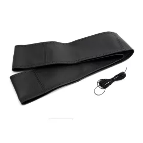 AMIO Lenkraddeckel Leder 37-39/92 mm geschnürt
