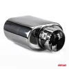AMIO Auspuffendrohr, verchromt, matt, Edelstahl MT 019BC