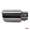 AMIO Auspuffendrohr, verchromt, matt, Edelstahl MT 019BC