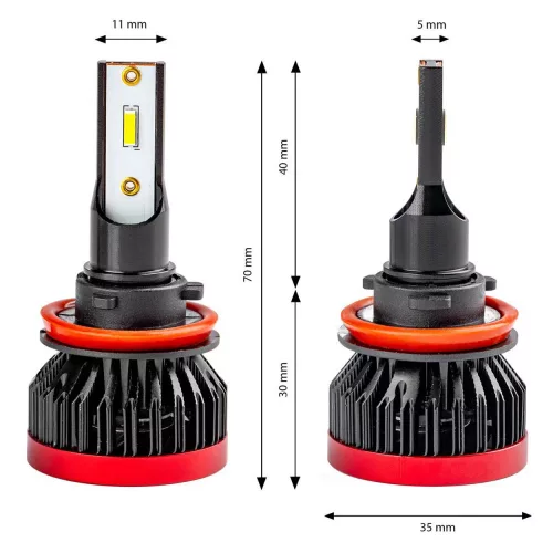 AMIO LED autó fényszóró izzó BF H8/H9/H11 PRÉMIUM