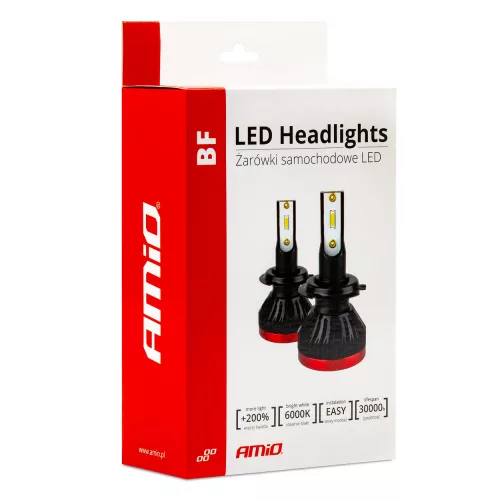 AMIO LED autó fényszóró izzó BF H8/H9/H11 PRÉMIUM