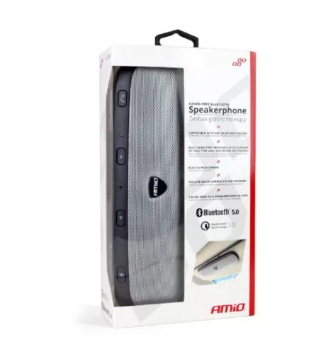 AMIO Bluetooth-Freisprecheinrichtung mit Schnellladegerät QC3.0A