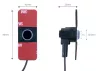 AMIO Einparkhilfe LED 4 Sensor schwarz in der Halterung 16,5 mm