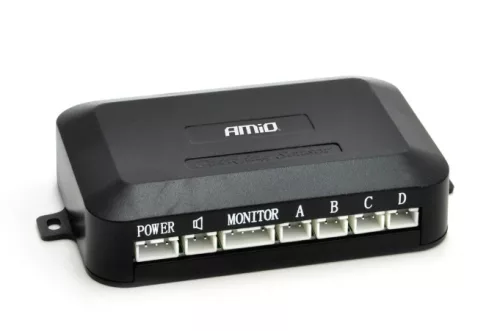 AMIO Einparkhilfe TFT02 4,3" mit HD-402-IR Kamera 4 Sensoren schwarz intern