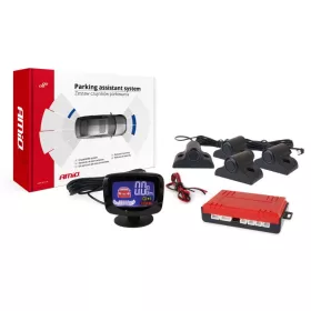 AMIO Einparkhilfe LED-GRAF 4 Sensor Black Truck 19mm