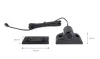 AMIO Einparkhilfe LED COB 4 Sensor Black 19mm LKW