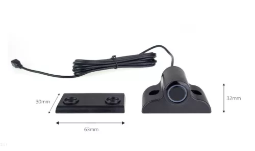 AMIO Einparkhilfe LED COB 4 Sensor Black 19mm LKW