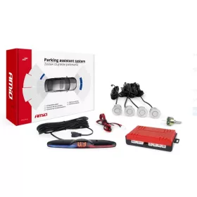 AMIO Einparkhilfe Max LED 4 Sensor Silber