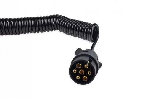 AMIO Elektrisches Spiralkabel mit 7PIN 12V Steckern 6 m
