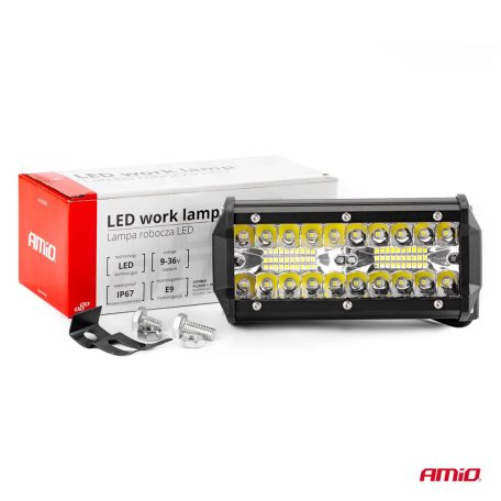 AMIO LED-es munkalámpa 40LED 170x74 120W FLAT 9-36V AWL19
