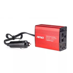 AMIO Spannungswandler 12V/230V 150W/300W 2xUSB PI01