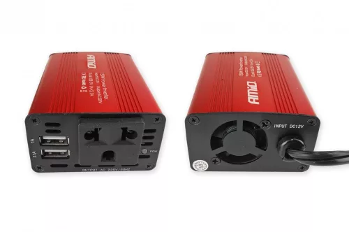 AMIO Spannungswandler 12V/230V 150W/300W 2xUSB PI01