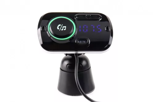 AMIO FM-Modulator mit Handy-Ladefunktion 2,4 A + QC 3.0 BT-03