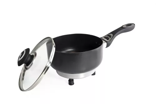 AMIO Elektrische Stielkasserolle mit Deckel für Auto 18cm x 8cm 250W 24V