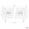 AMIO Arbeitslampe AWL31 220LED 800x74 660W Combo 9-36V