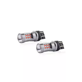 AMIO LED CANBUS 3030 24SMD T20 7443 WR21/5W Red 12V/24V