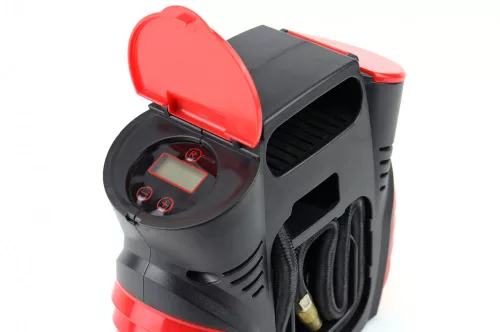 AMIO Autokompressor mit digitalem Druckmessgerät und LED-Licht 12 V ACOMP-16