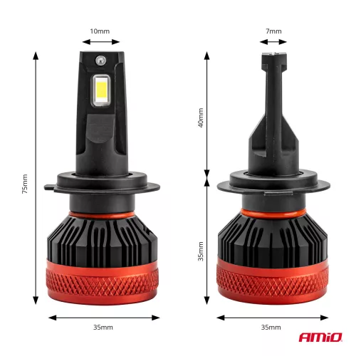 AMIO LED Headlight H7/H18 X3 Series AMIO-02980
