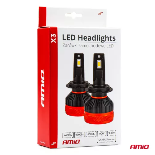 AMIO LED Headlight H7/H18 X3 Series AMIO-02980