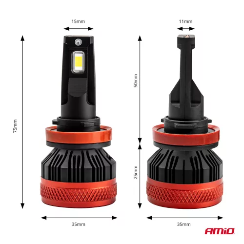 AMIO fényszóró izzó HB3 9005 6500K X3 sorozat PRÉMIUM