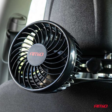 AMIO autós ventilátor fejtámlára rögzíthető 4,5" 12V 