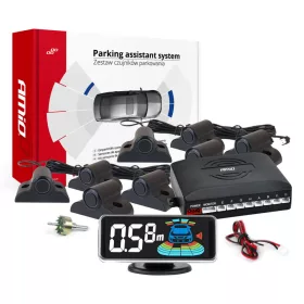 AMIO Einparkhilfe LED-GRAF 3D 88 Sensor Black Truck 19mm