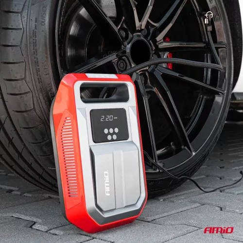 AMIO Auto-Digitalkompressor, LED-Beleuchtung, LCD-Monitor, 12V PREMIUM